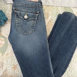 True Religion Blue Boot Cut Jeans Classic Style